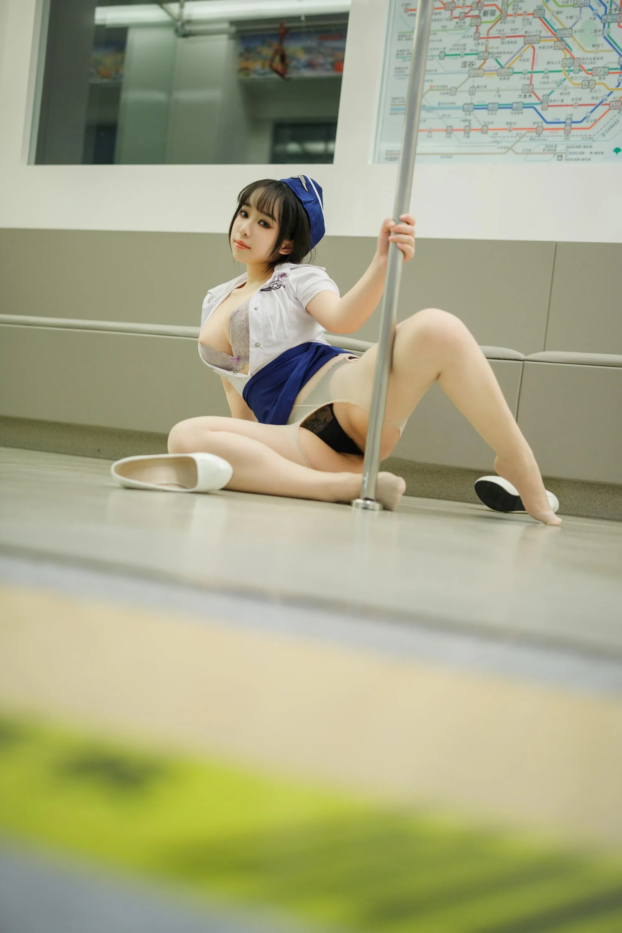 yuuhui玉汇 – NO.007 胡桃猫Kurumineko 电车 [164P]插图4